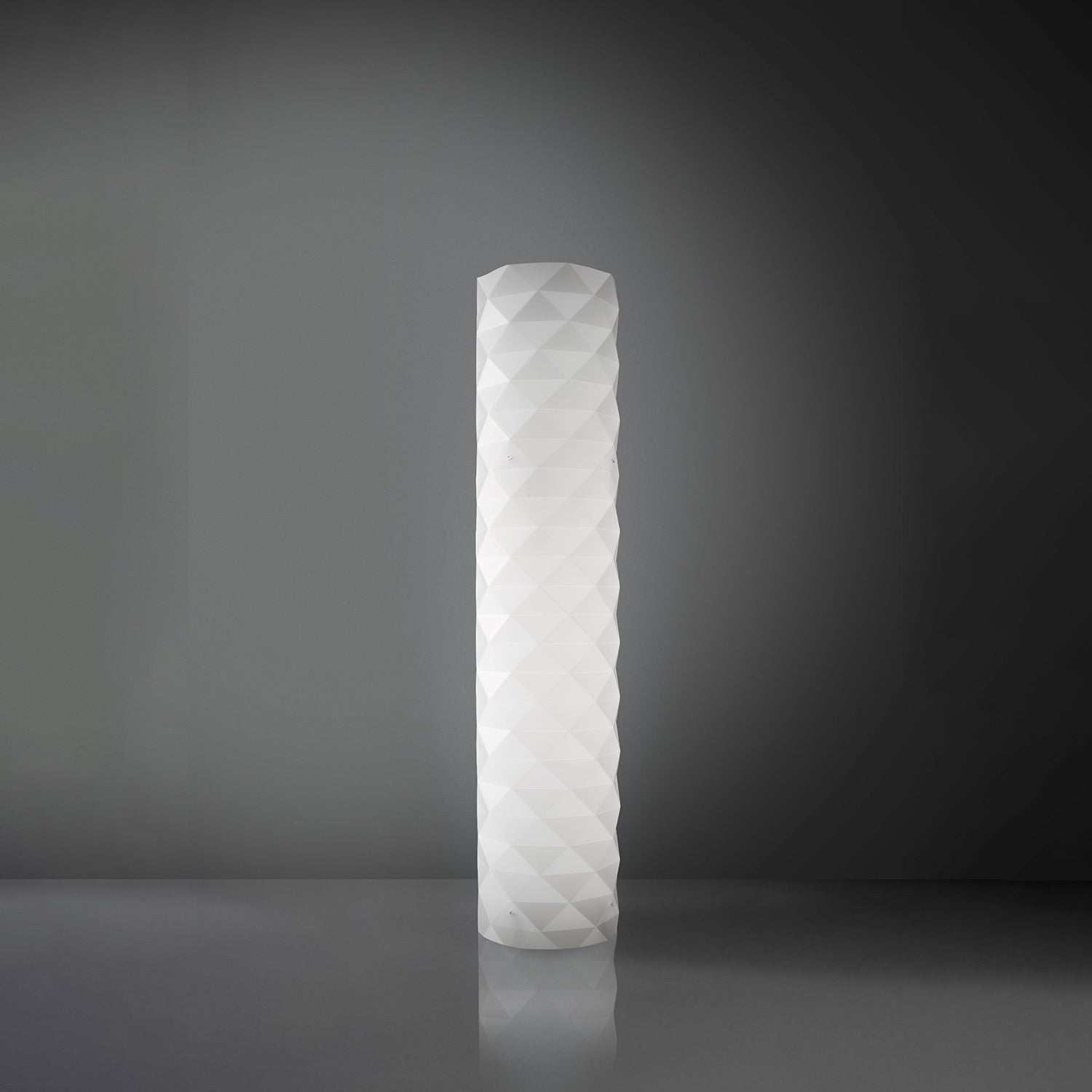 Piantana Moderna Prisma Polilux ® Bianco E Metallo 3 Luci E27 H122Cm