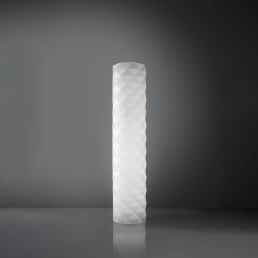 Piantana Moderna Prisma Polilux ® Bianco E Metallo 3 Luci E27 H122Cm