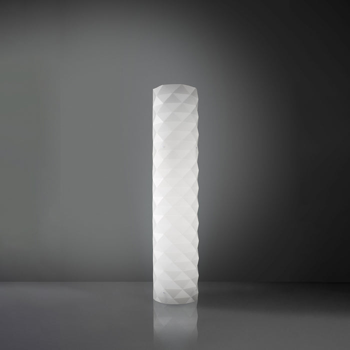 Piantana Moderna Prisma Polilux ® Bianco E Metallo 3 Luci E27 H122Cm