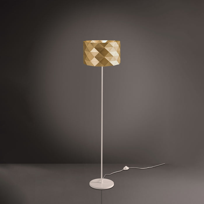 Piantana Moderna Prisma Polilux ® New Gold E Metallo 1 Luce E27