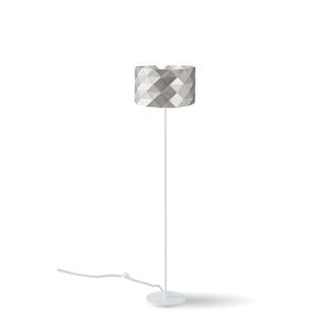 Piantana Moderna Prisma Polilux ® Argento E Metallo 1 Luce E27