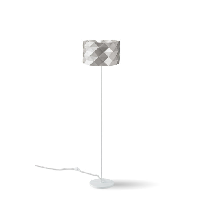 Piantana Moderna Prisma Polilux ® Argento E Metallo 1 Luce E27