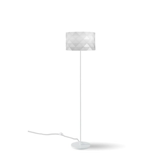 Piantana Moderna Prisma Polilux ® Bianco E Metallo 1 Luce E27