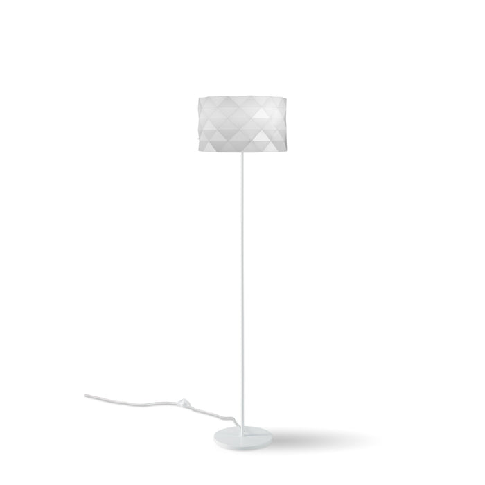 Piantana Moderna Prisma Polilux ® Bianco E Metallo 1 Luce E27