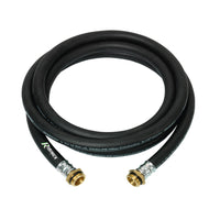 TUBO GASOLIO 6mt RACCORDATO 1 POLLICE POMPA NAFTA TRAVASO BOTTE RIBIMEX PRKA106GOM