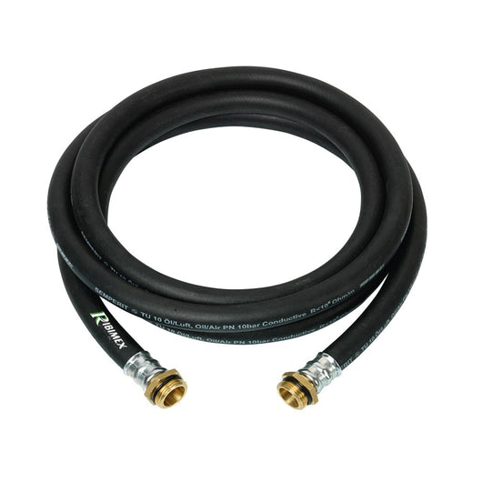 TUBO GASOLIO 6mt RACCORDATO 1 POLLICE POMPA NAFTA TRAVASO BOTTE RIBIMEX PRKA106GOM