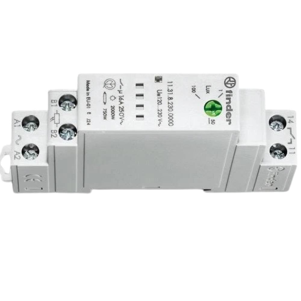 Finder 113182300000 relè crepuscolare 1no 16a per automazioni e impianti