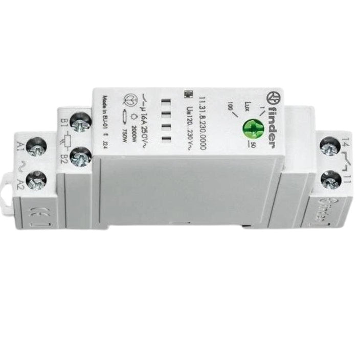 Finder 113182300000 relè crepuscolare 1no 16a per automazioni e impianti