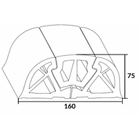 PROFILO BUMPER 160 BIANCO MT 2