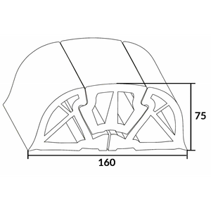 PROFILO BUMPER 160 BIANCO MT 2