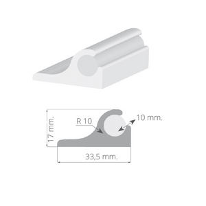PROFILO IN PVC PER CUSCINERIA MT4