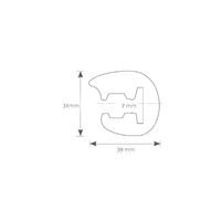 PROFILO L35 NERO MT 25