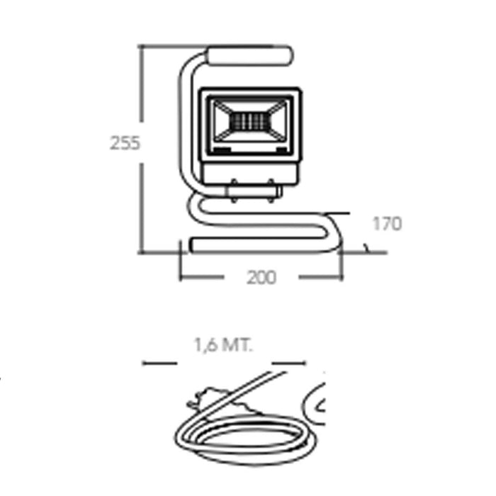 PROIETTORE FAN EUROPE LIGHTING LED-URANO-P20