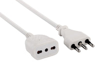 PROLUNGA LIN.ML.3 SEZ.3X1 16A BIP.BIANCA