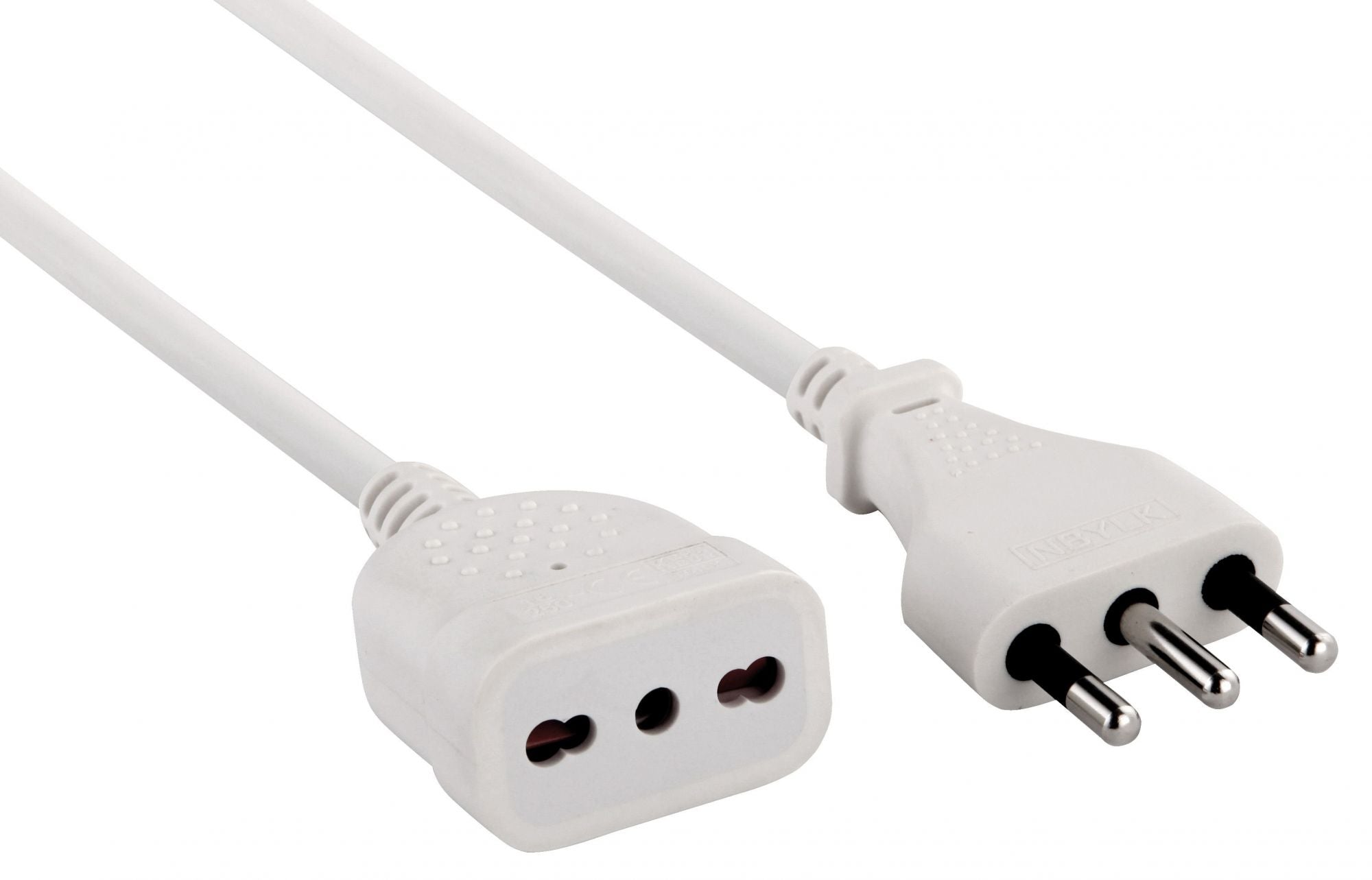 PROLUNGA LIN.ML.5 SEZ.3X1 16A BIP. BIANCA