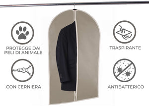 Sacco Appendiabiti 60x100 cm Protezione Abiti Armadio Antipolvere Sacchetto Indumenti - Set 1 pezzo - 60x100