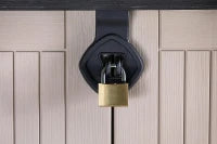 Porta Attrezzi da Giardino Store-It-Out Midi, 880L, Effetto Legno, Beige, 132x71,5x113,5H cm