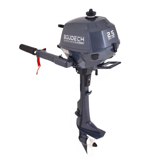 Krave 2.5 - Motore Marino Fuoribordo a Benzina 4 Tempi 72cc 2.5 Hp Gambo Corto per Gommoni Barche da Pesca