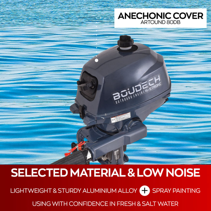 Krave 2.5 - Motore Marino Fuoribordo a Benzina 4 Tempi 72cc 2.5 Hp Gambo Corto per Gommoni Barche da Pesca