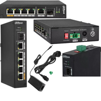 Switch di rete industriale 4 porte poe + 1 sfp + 1 uplink 1000mbps