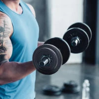 Set di 4 Dischi Pesi per Bilanciere e Manubri Peso Totale 30kg, 2x5kg e 2x10kg, Nero
