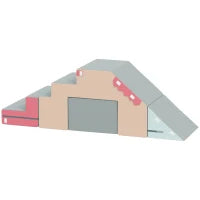 Set 2 Costruzioni Morbide per Bambini in Similpelle e Schiuma, 131x39x44 cm, Multicolore