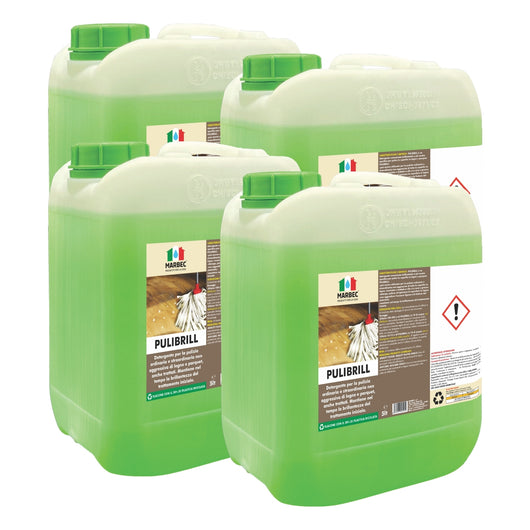 Come pulire il legno PULIBRILL   5LTx4Pz