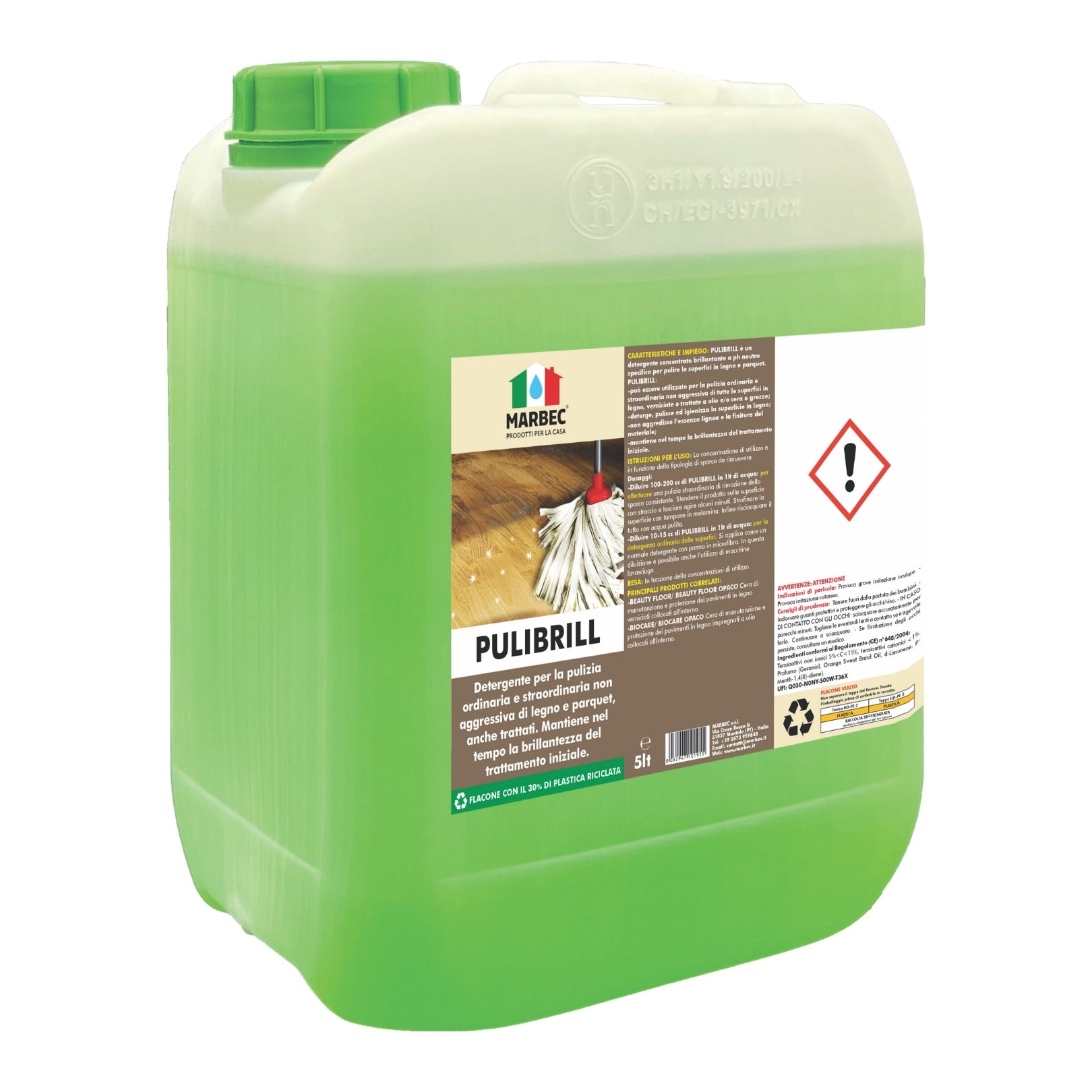 Come pulire il legno PULIBRILL   5LT