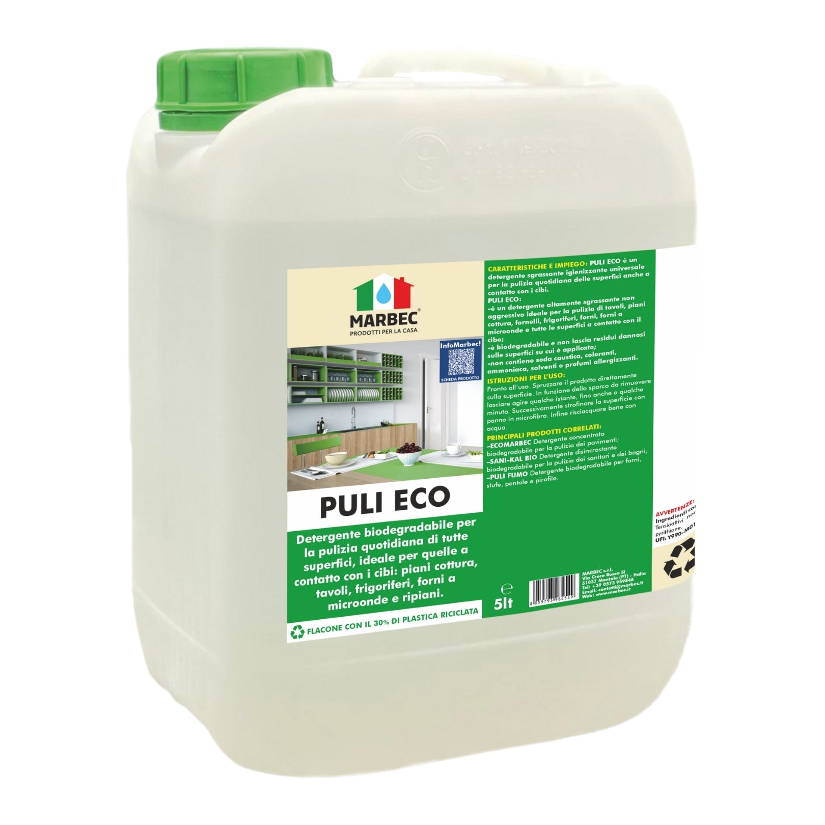 Detergente per superfici a contatto con gli alimenti PULI ECO   5LT
