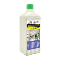Detergente universale per superfici dure, come cotto, pietra, cemento, metalli, legno. Efficace anche a basse concentrazioni.  1LT