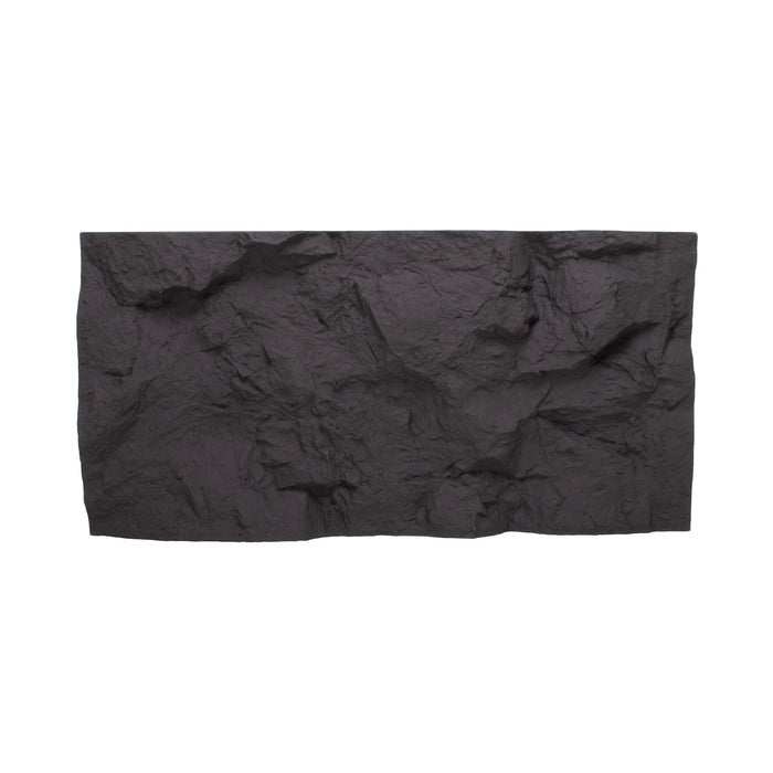 Rushmore - Set 2 pannelli decorativi 3D da parete 120x60x9 cm effetto pietra in PU Grigio Antracite