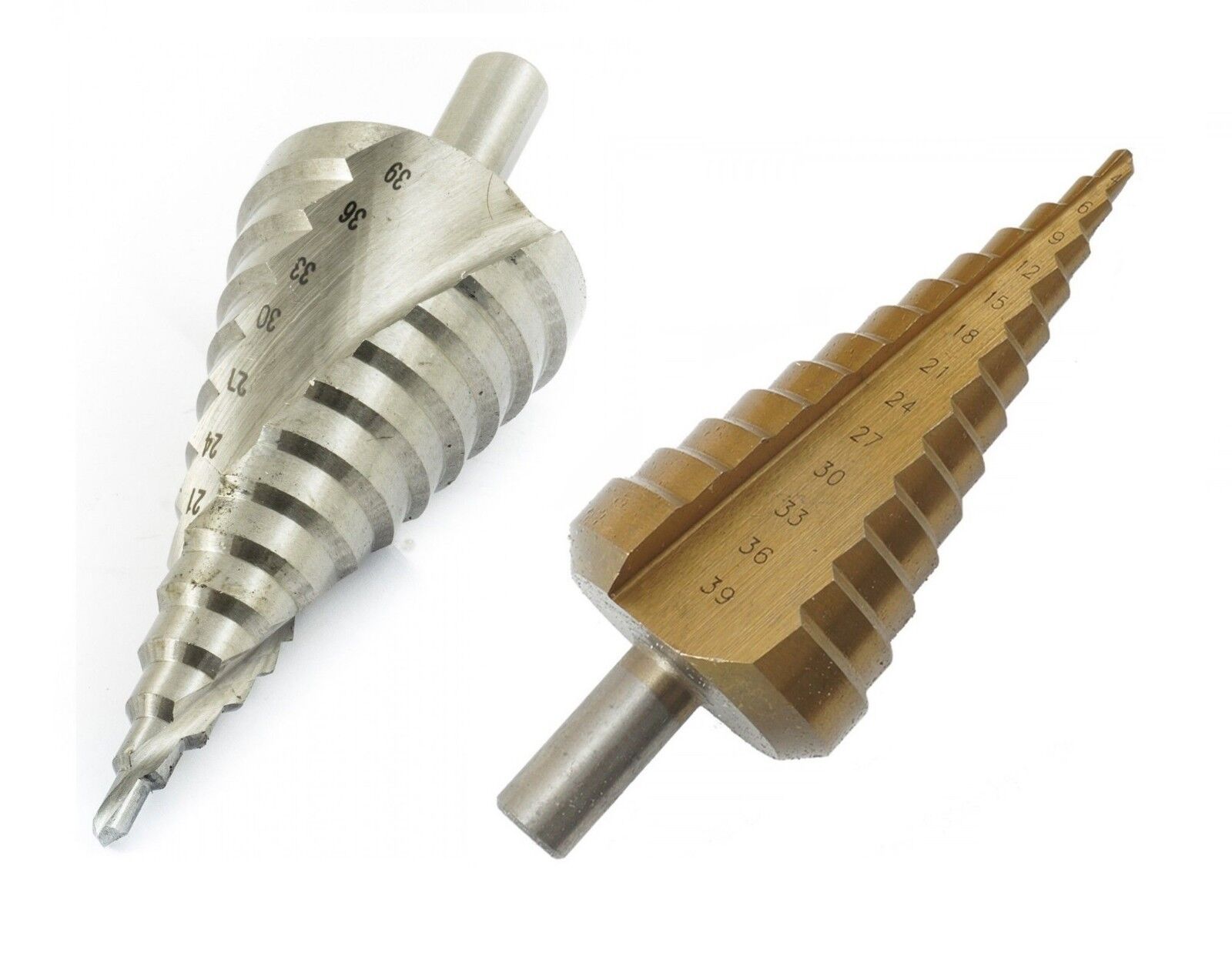 PUNTA FRESA A SCALINO GRADINO ALLARGAFORO ALLARGAFORI PER METALLO CONICA 4-39