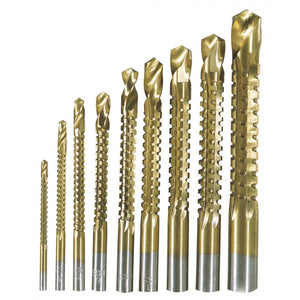 PUNTE ACCIAIO SET DA 9 TRAPANO PER FORARE TITANIO LEGNO FERRO FRESARE FILETTARE