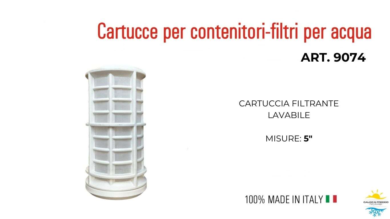 Cartuccia del Filtro Lavabile 50μ micron da 5 "