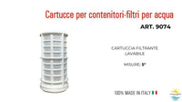 Cartuccia del Filtro Lavabile 50μ micron da 5 "