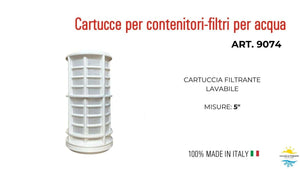 Cartuccia del Filtro Lavabile 50μ micron da 5 "