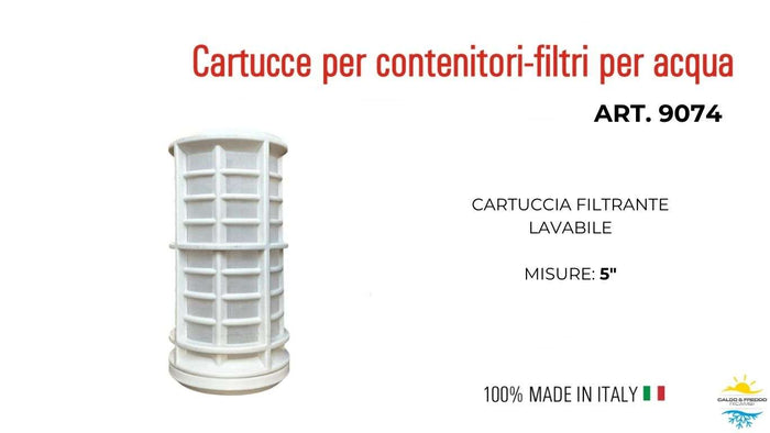 Cartuccia del Filtro Lavabile 50μ micron da 5 "