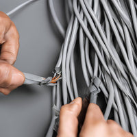 Kit nastro isolante in pvc autoestinguente multicolore per impianti sicuri *** colore grigio, dimensioni 19 mm x 25 m...