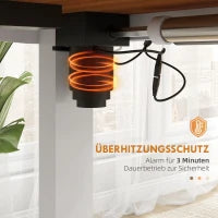 Scrivania Regolabile in Altezza 120x60x72-116cm, Naturale e Bianco