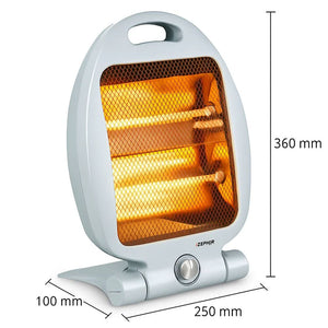 Zephir stufa elettrica al quarzo hzq850c 800-400w portatile sicurezza