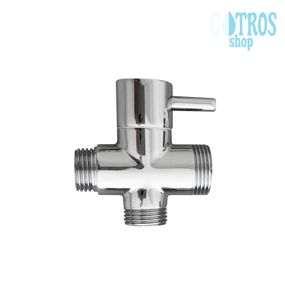 Deviatore colonna doccia ottone cromato universale cromato adattatore