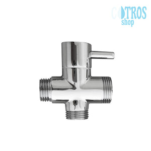 Deviatore colonna doccia ottone cromato universale cromato adattatore