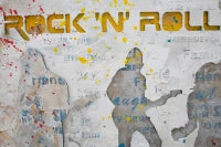 Dipinto Su Tela Rock N Roll Cm 120X3X60