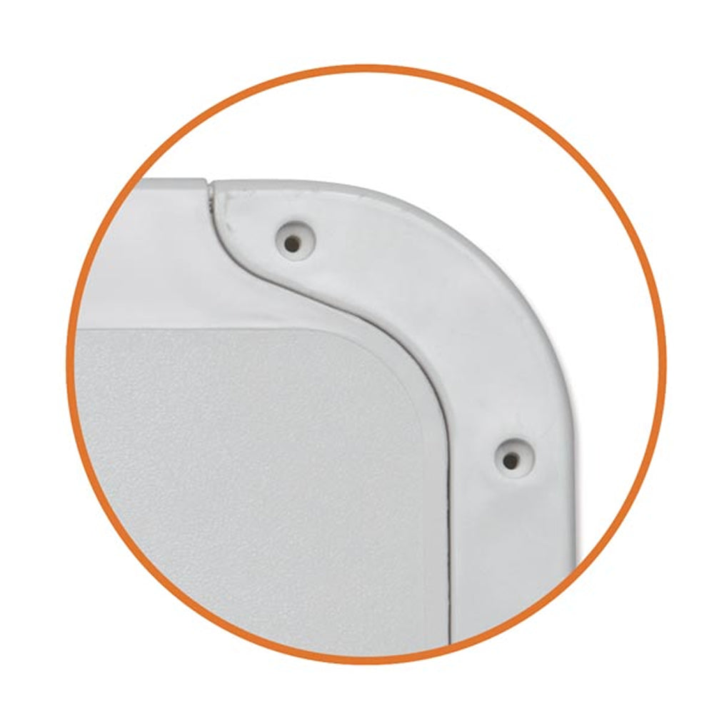 Sportello bianco in ass resistente calpestabile mm 463x517 per barca gommone ral 9003