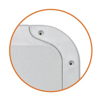 Sportello bianco in ass resistente calpestabile mm 463x517 per barca gommone ral 9003