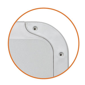 Sportello bianco in ass resistente calpestabile mm 463x517 per barca gommone ral 9003