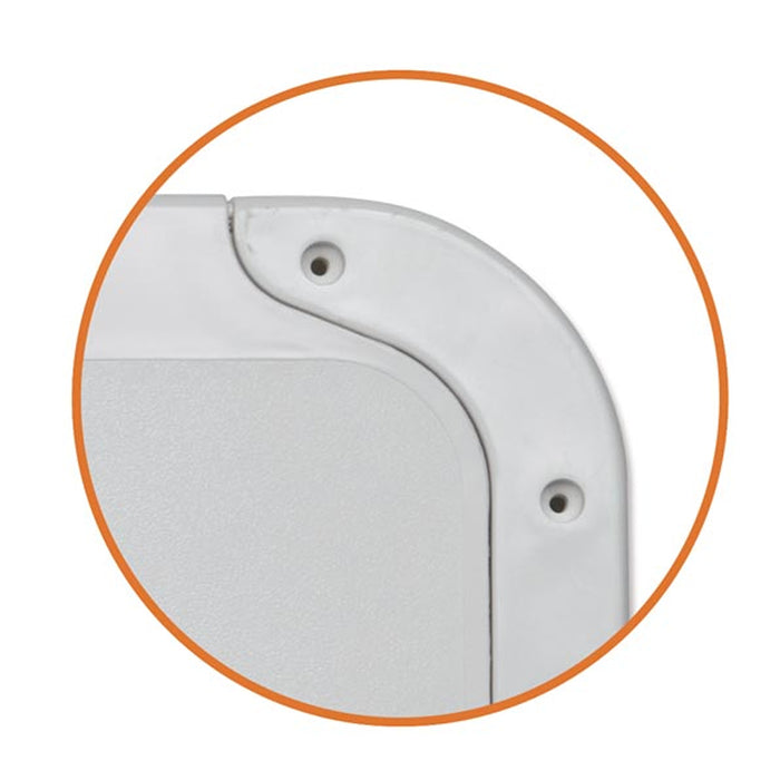 Sportello bianco in ass resistente calpestabile mm 463x517 per barca gommone ral 9003