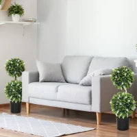 Set da 2 Piante Artificiali, Pianta artificiale resistente ai raggi UV in Vaso da Fiori, 70 cm Pianta da Interno per Soggiorno, Giardino