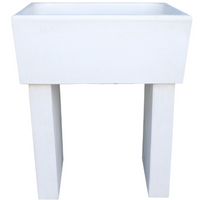 Pilozza calcestruzzo cemento piedi serie ostuni 75 x 55 x h 30 cm con piedi