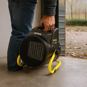 Zephir zml30p termoventilatore industriale portatile 3000 w 2 livelli di potenza